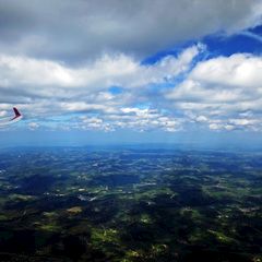 Flugwegposition um 12:25:19: Aufgenommen in der Nähe von Gemeinde Wiesfleck, 7423, Österreich in 2885 Meter
